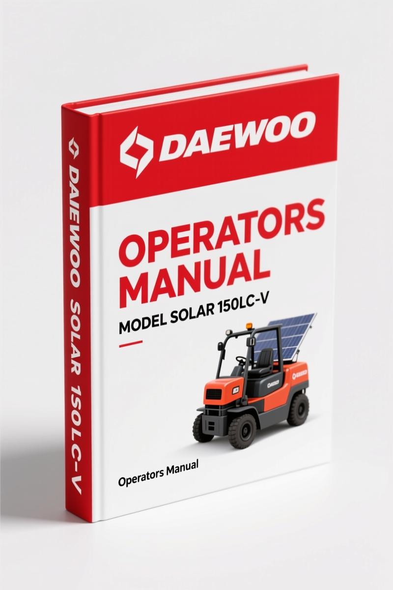 Daewoo Solar 150LC-V 2000 Operators Manual – OEM Daily Operations