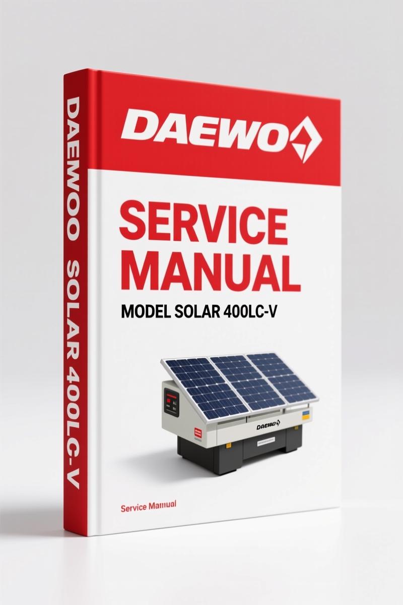 Daewoo Solar 400LC-V 1998 Operators Manual – OEM Factory Doc