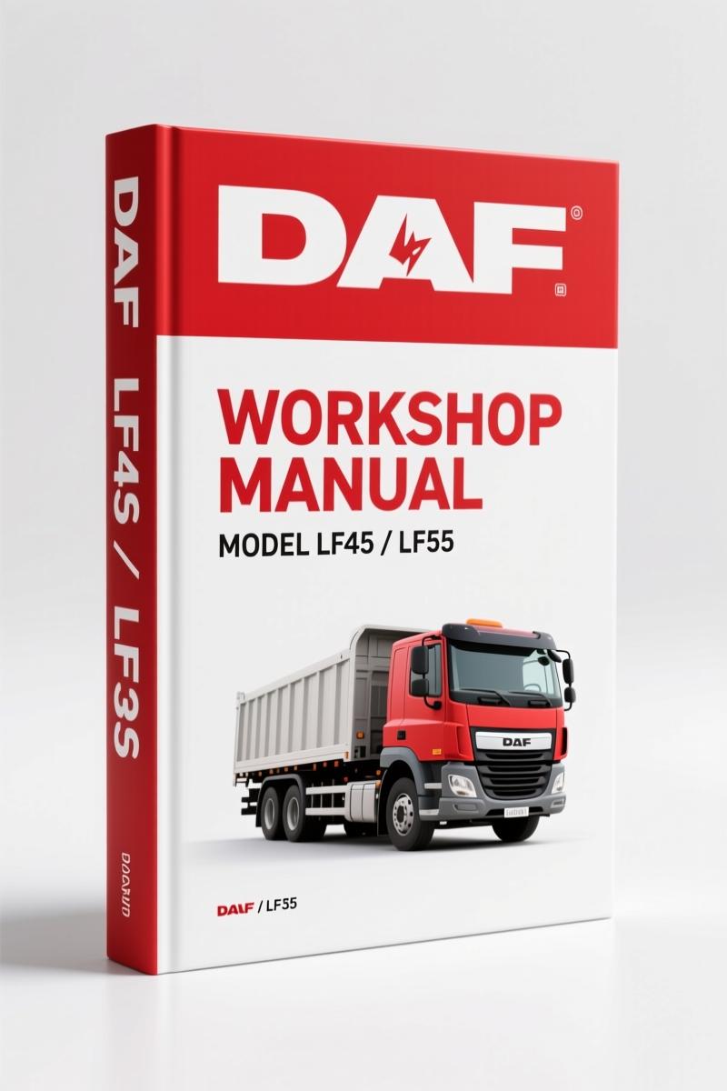 DAF LF45, LF55 2003 Workshop Manual – Factory Torque Specs & Axle Procedures
