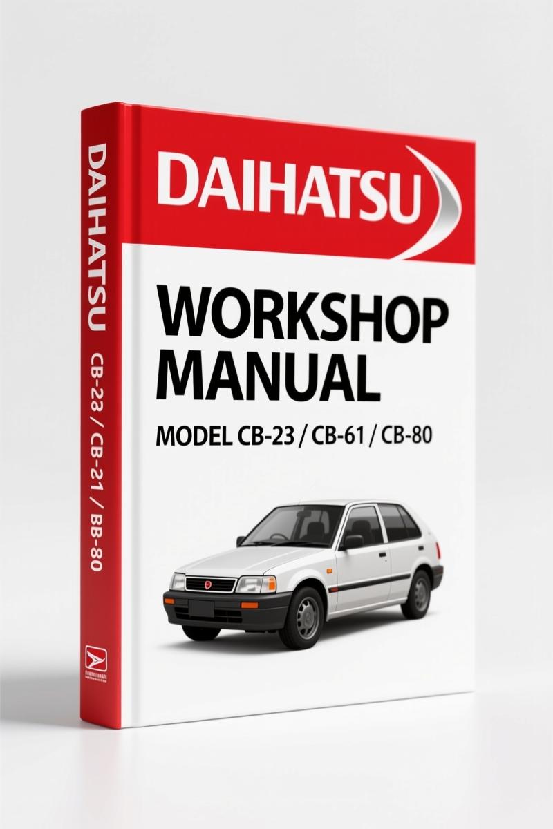 Daihatsu CB-23, CB-61, CB-80 1987 Workshop Manual – Factory Specs for Type CB Engines