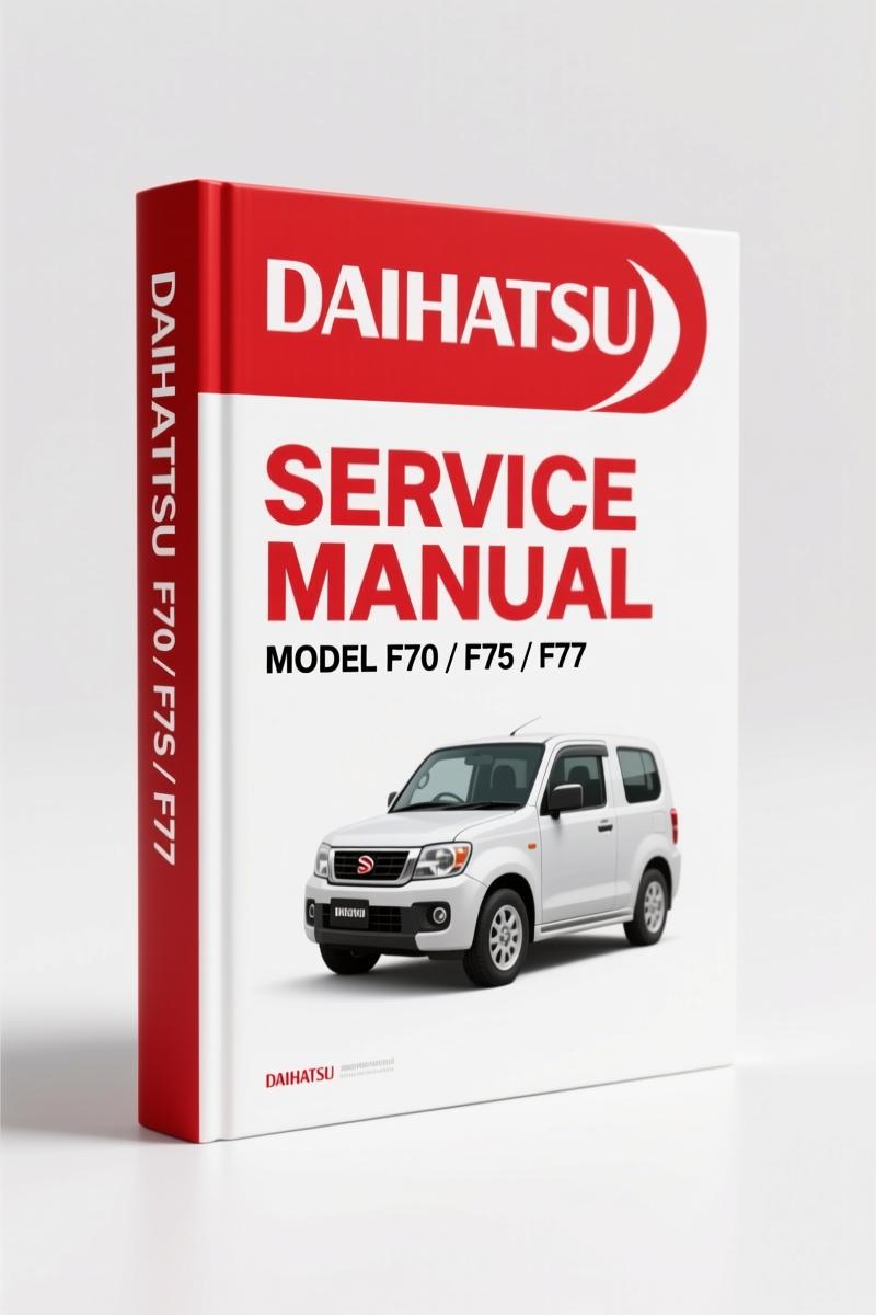 Daihatsu F70, F75, F77 1989 Service Manual – Factory Specifications