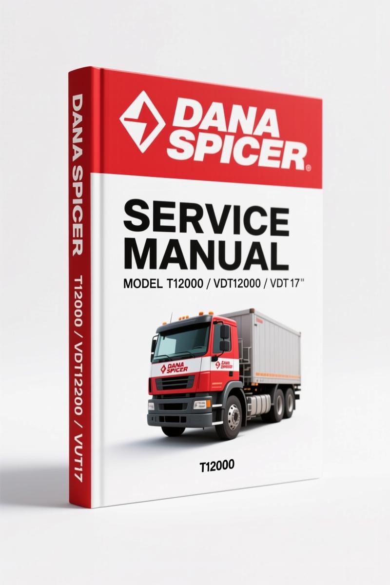 Dana Spicer T12000, VDT12000, VDT 17 2011 Service Manual – 29 Pages OEM Specs