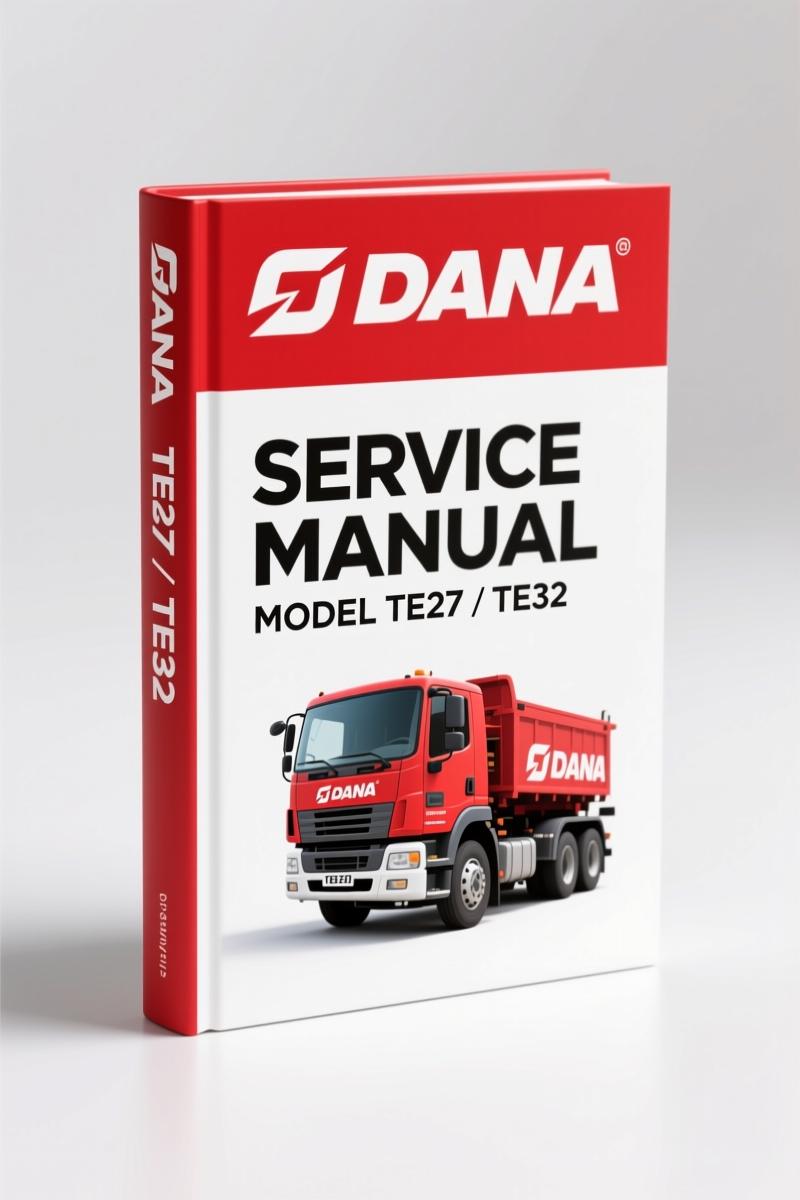 Dana Spicer TE27 TE32 2002 Service Manual – 187 Pages OEM Specs