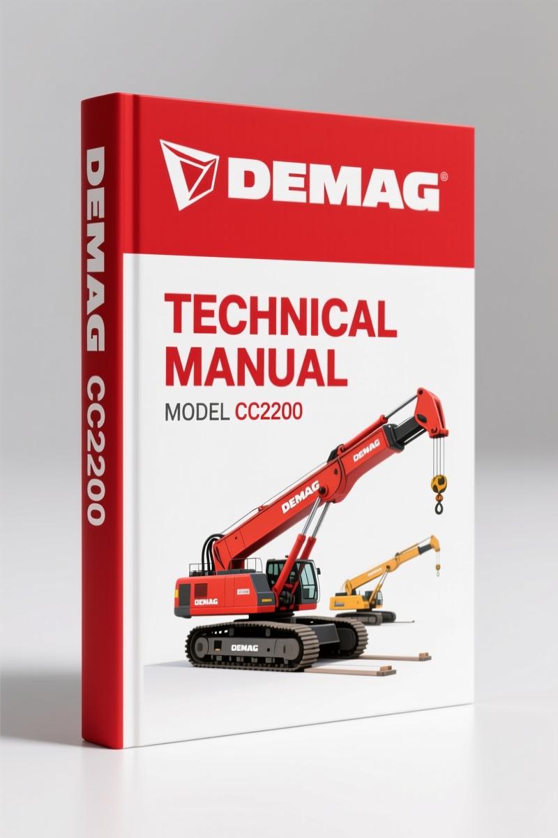 Terex Demag CC2200 2008 Technical Manual – 1889 Pages OEM Specs