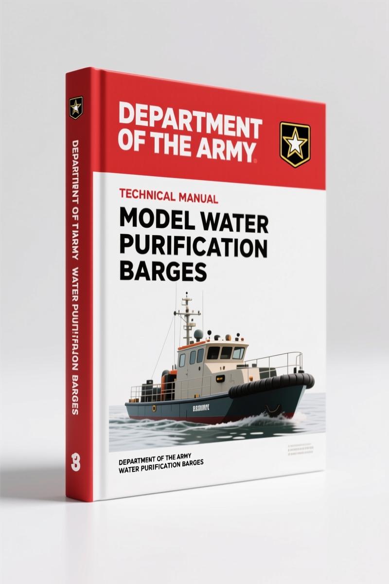 Department Of The Army WATER PURIFICATION BARGES 1992 Technical Manual – 848 Pages