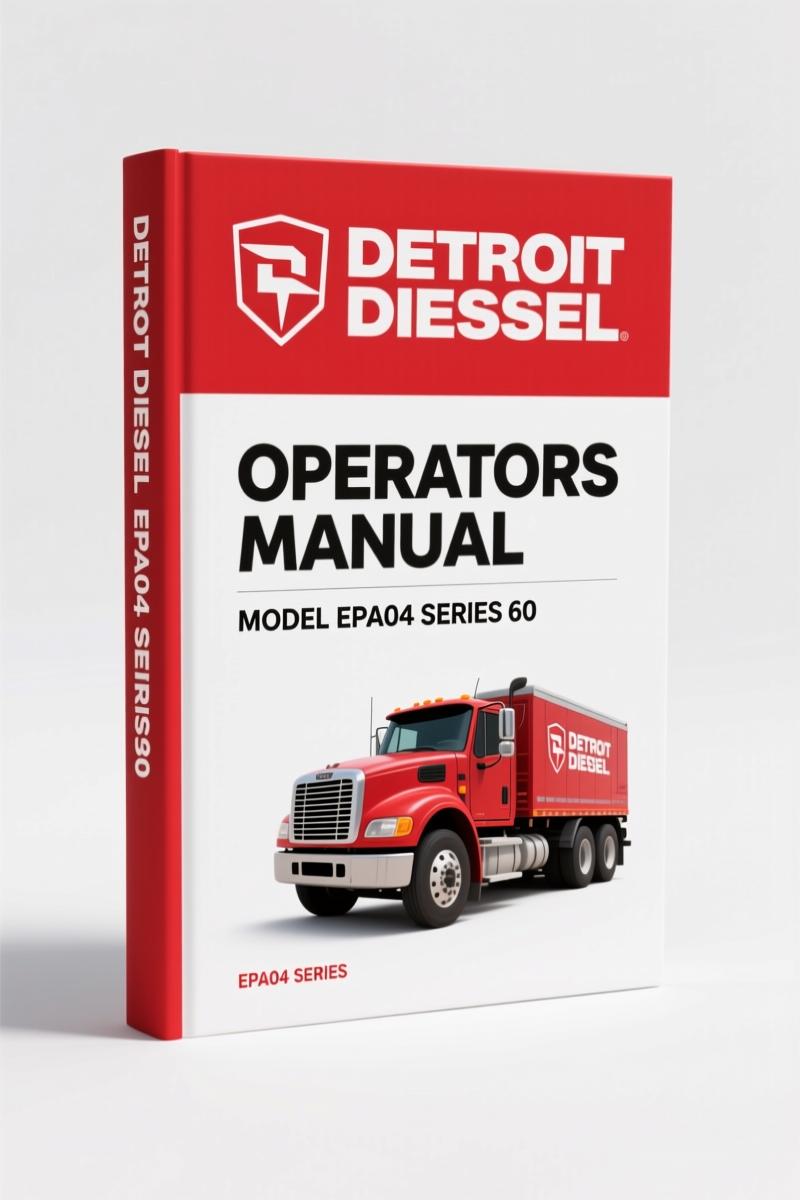Detroit Diesel EPA04 Series 60 2009 Operators Manual - OEM Factory Specs