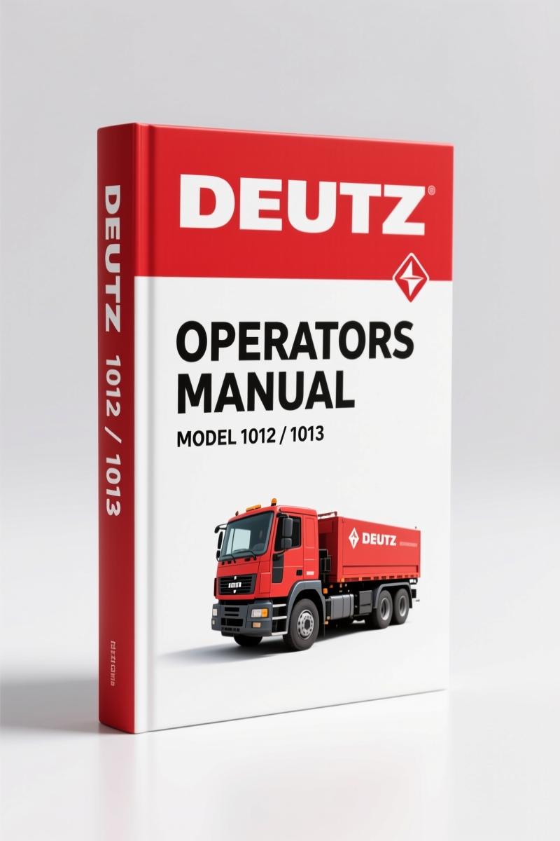 Deutz 1012, 1013 Operators Manual – Factory Operation Protocol
