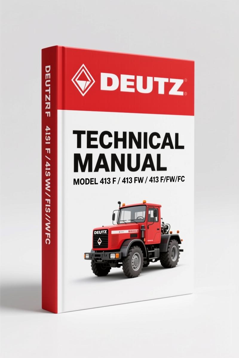 Deutz 413 F, 413 FW, 413 F/FW/FC 1988 Technical Manual – OEM Specs