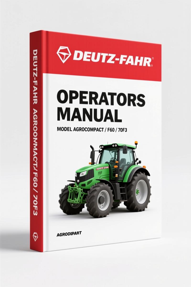 SAME Deutz-fahr AGROCOMPACT F60 70F3 70F4 F80 Operators Manual 182 pages