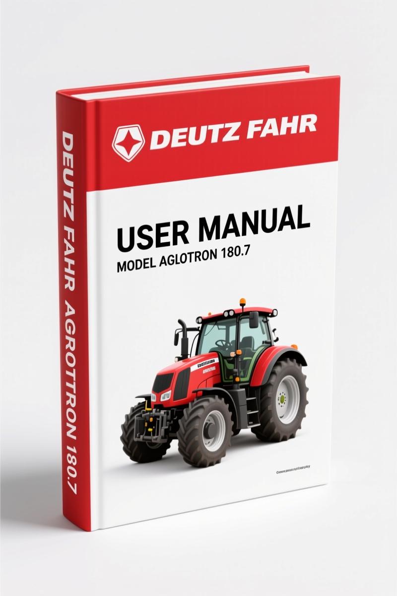 Deutz Fahr AGROTRON 180.7 2005 User Manual – OEM Specs