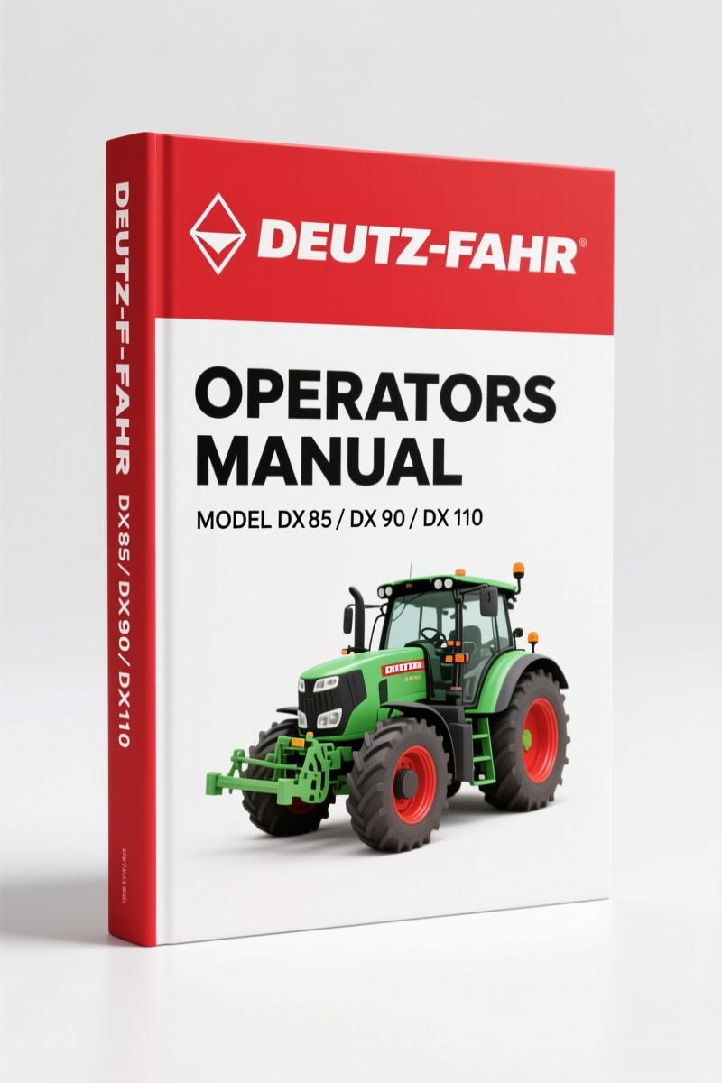 SAME Deutz-fahr DX 85, DX 90, DX 110, DX 120 Operators Manual (121 pages)
