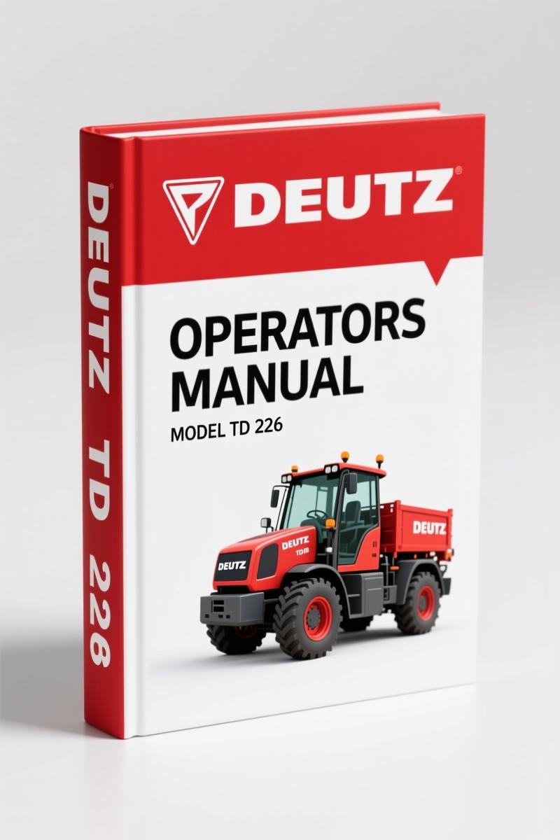 Deutz TD 226 Operators Manual – Factory Specs for Engine Operation