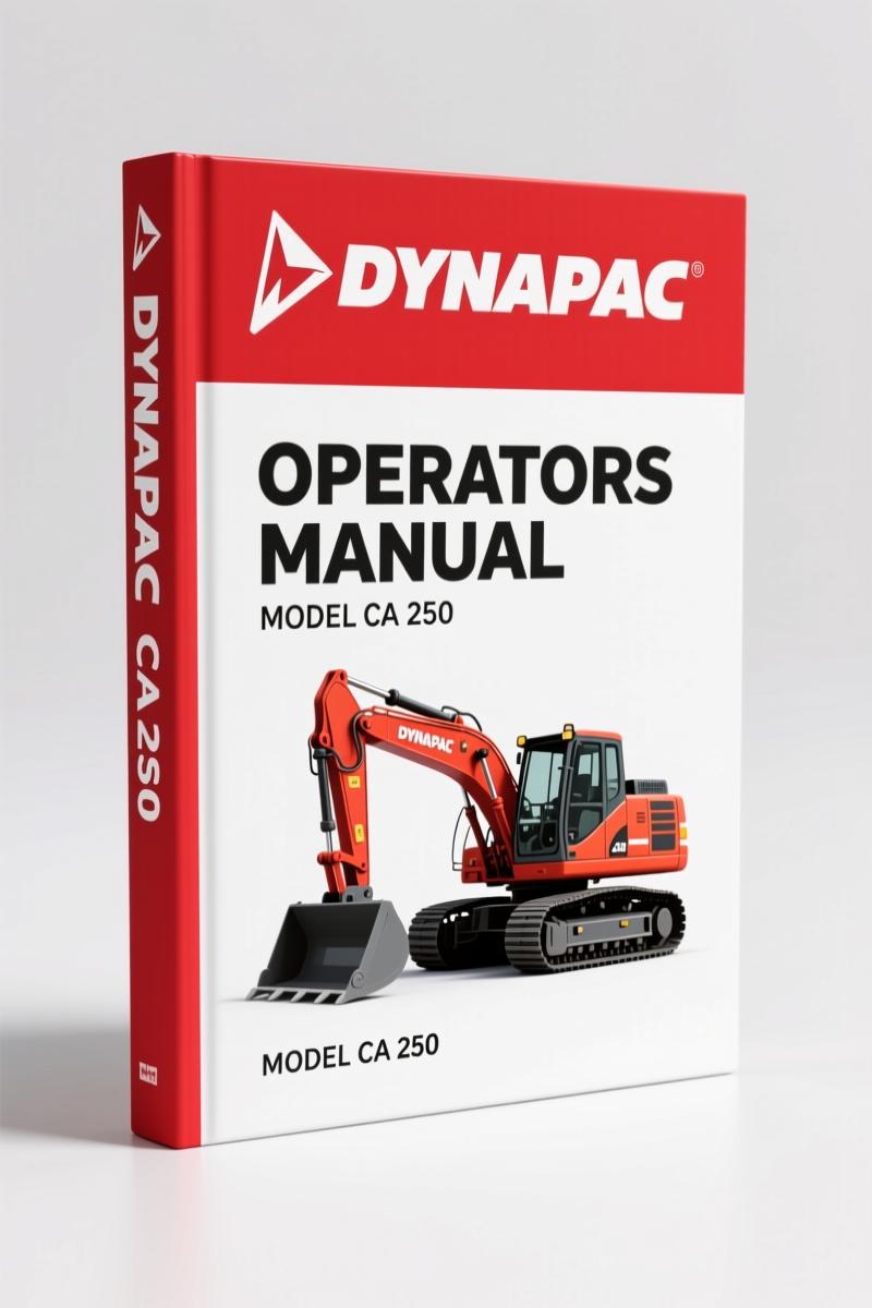 Dynapac CA 250 2001 Operators Manual – OEM Specs for Safe Operation