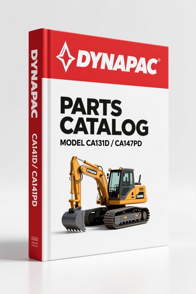 Dynapac CA141D CA141PD 2004 Parts Catalog – 168 Pages OEM