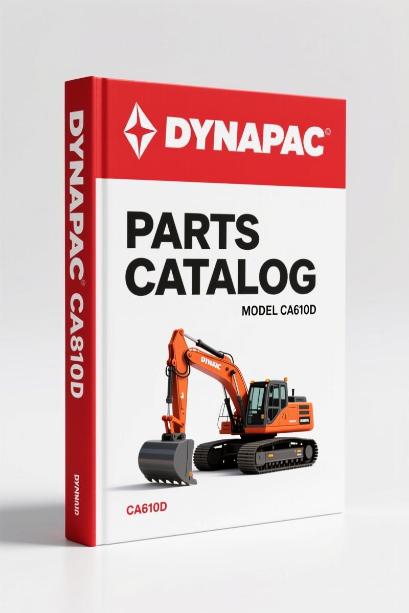 Dynapac CA610D 2008 Parts Catalog – 162 Pages OEM Spare Parts