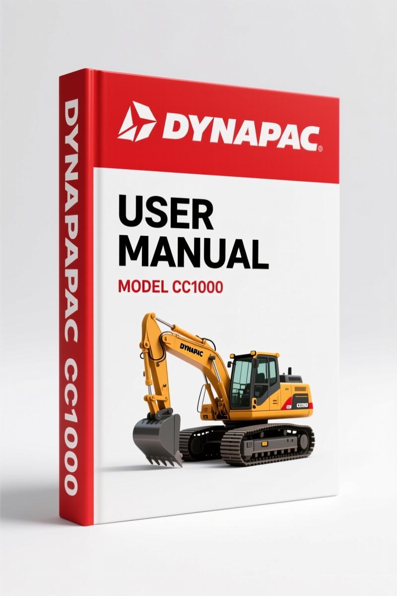 Dynapac CC1000 User Manual – 88-Page Factory Operation & Maintenance Guide
