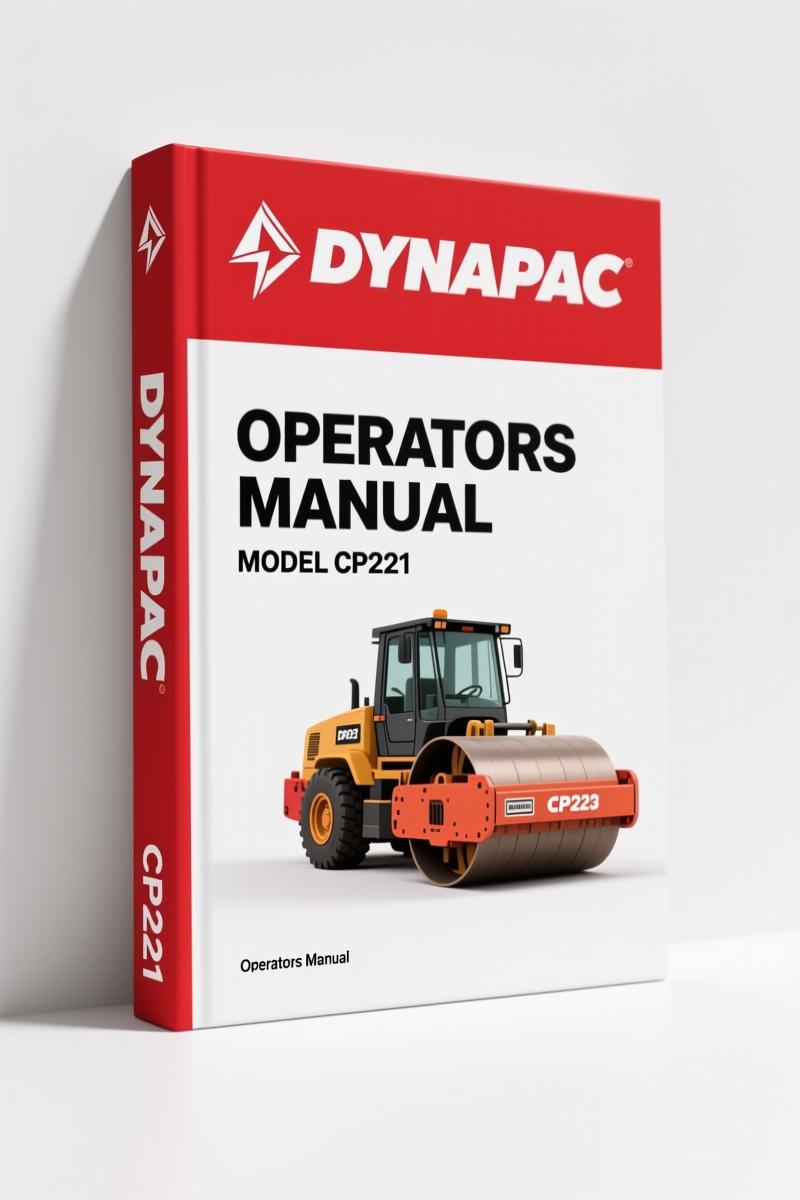 Dynapac CP221, CP271 2004 Operators Manual – OEM Specs