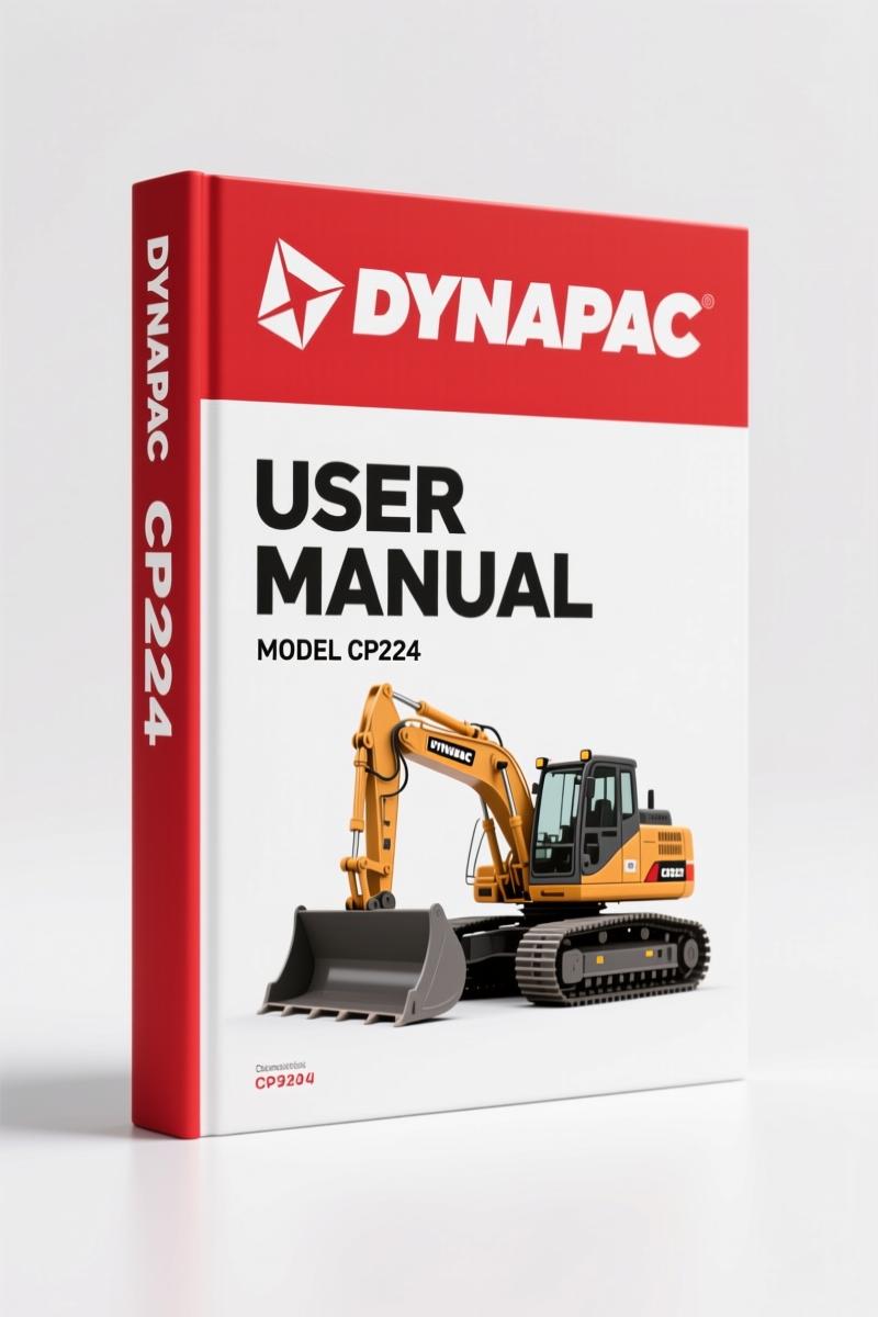 Dynapac CP224 2010 User Manual – Factory Specs for Rubber Wheel Roller
