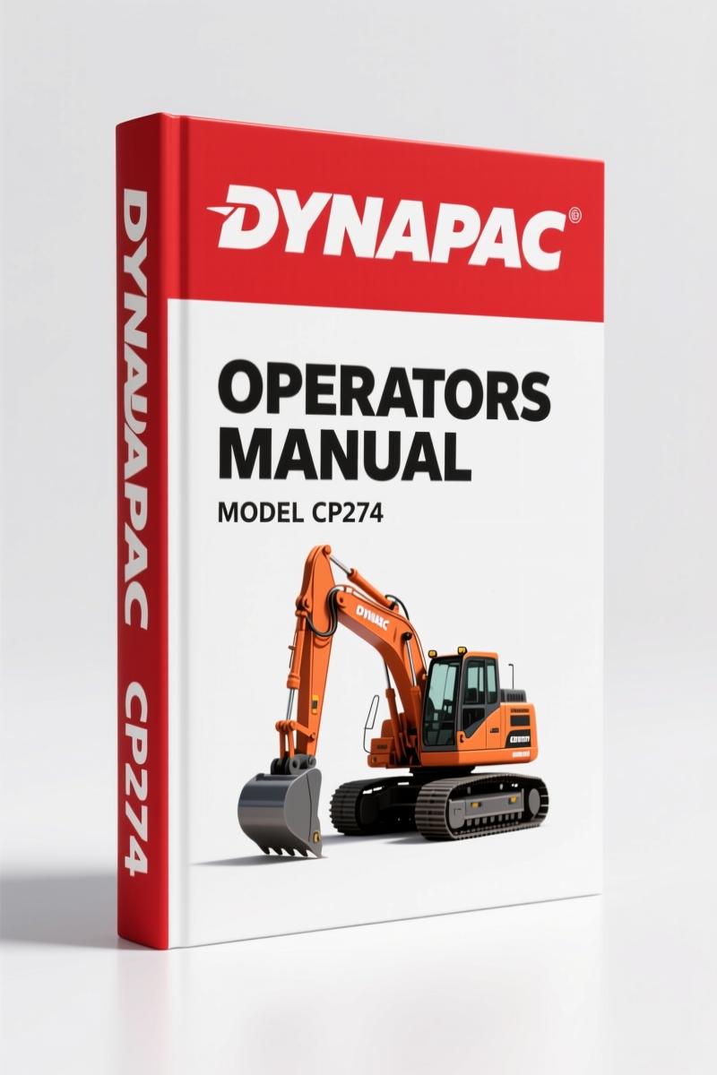 Dynapac CP274 2010 Operators Manual – OEM Safety & Lubrication Specs