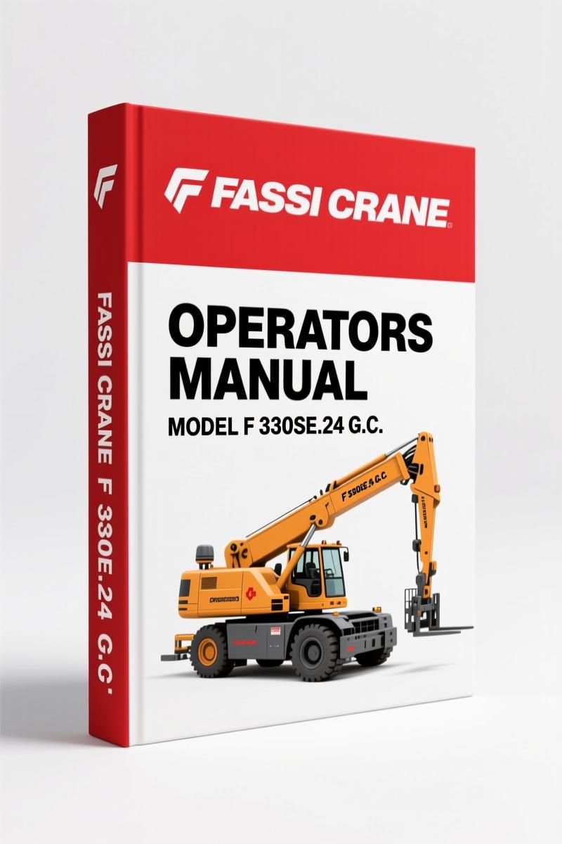 Fassi Crane F 330SE.24 G.C. 2008 Operators Manual – OEM Specs