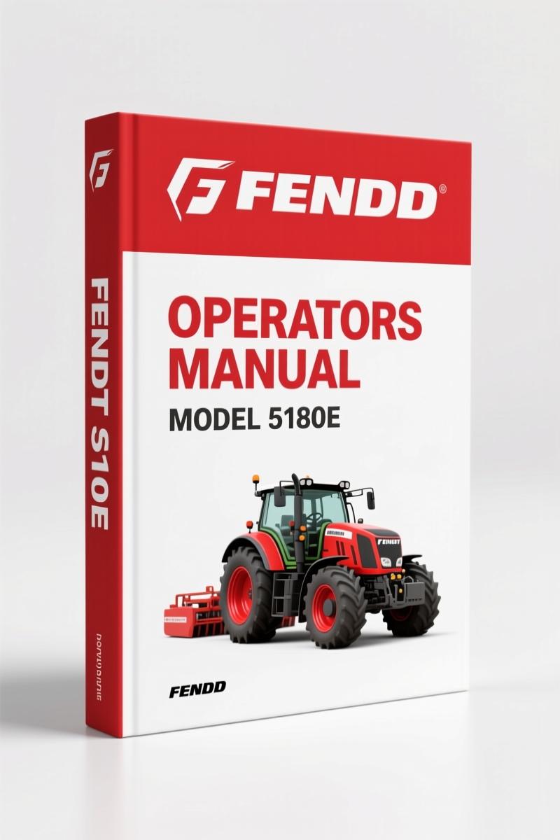 Fendt 5180E Operators Manual – OEM Factory Specs for 234 Pages