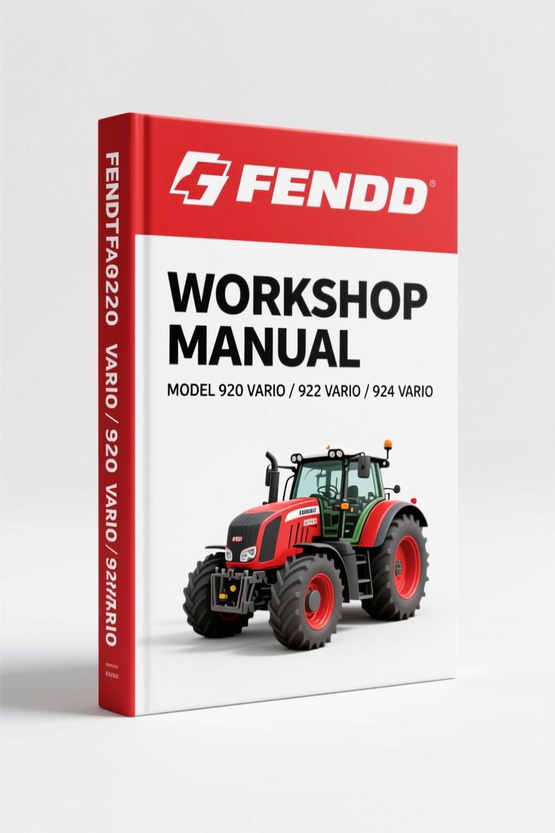 Fendt 920 Vario Workshop Manual 2007 – 861 Pages OEM Specs