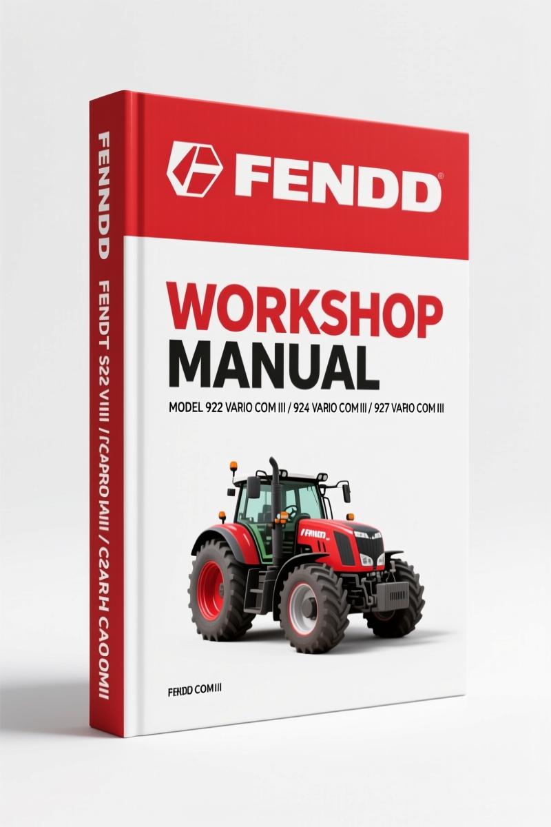 Fendt 922-933 Vario COM III 2007 Workshop Manual – 1267 Pages OEM