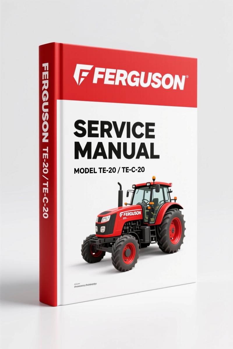 Massey Ferguson TE-20, TE-C-20 Service Manual – 416 Page Factory Specs