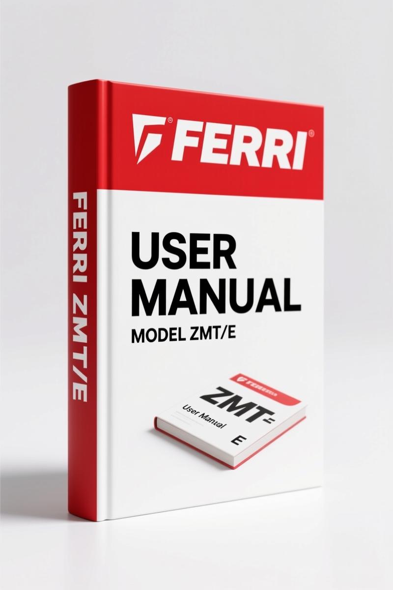 Ferri ZMT/E 2004 User Manual – OEM Specs for Verge Mowers