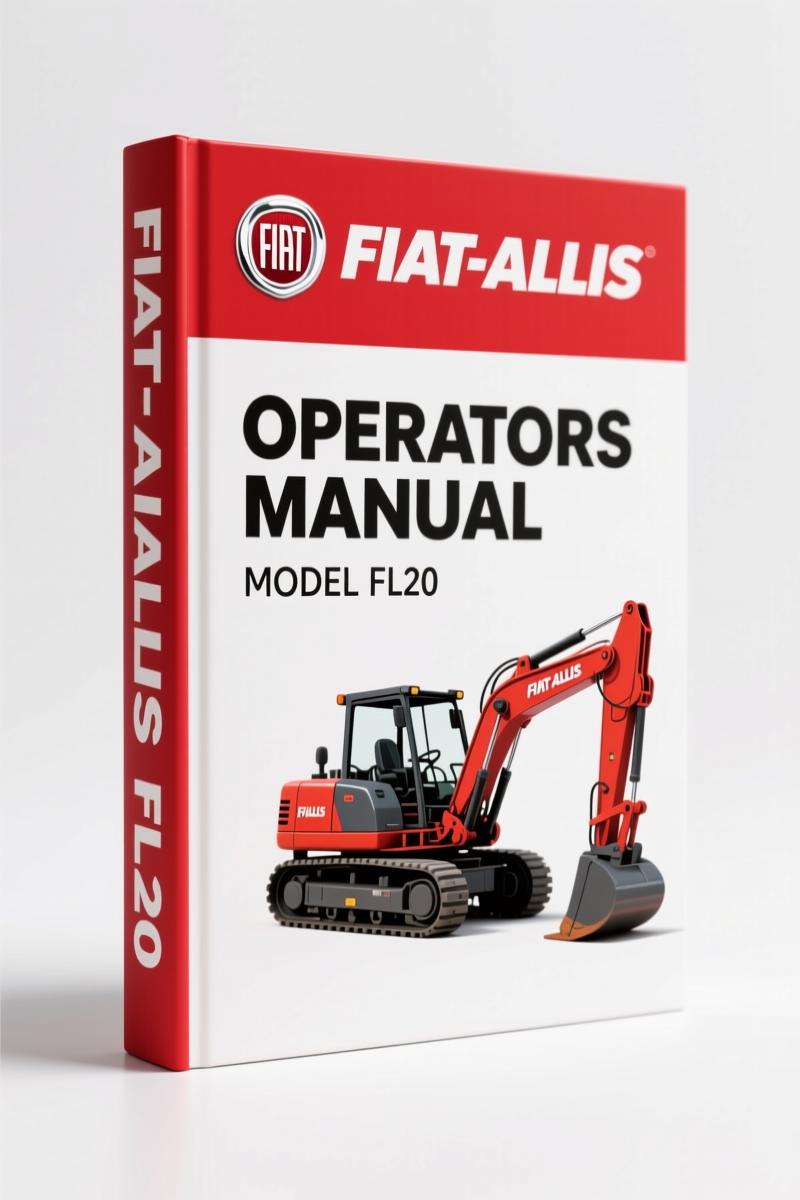 Fiat-Allis FL20 crawler loader operation and maintenance instruction manual, 1979 edition