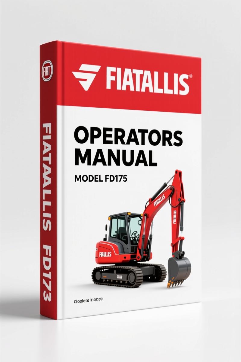 Fiatallis FD175 1999 Operators Manual – OEM Specs for Crawler Dozer
