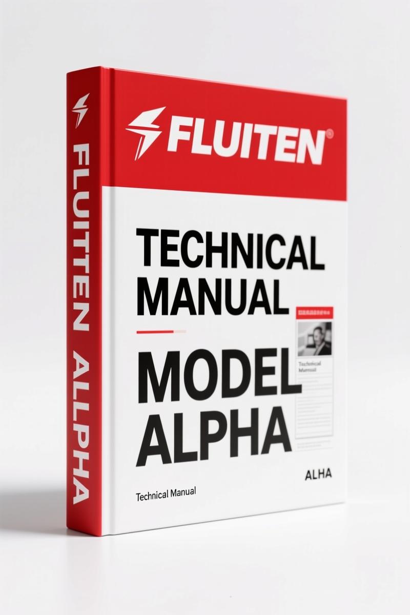 Fluiten ALPHA Technical Manual cover showing mechanical seal diagram and ALPHA logo