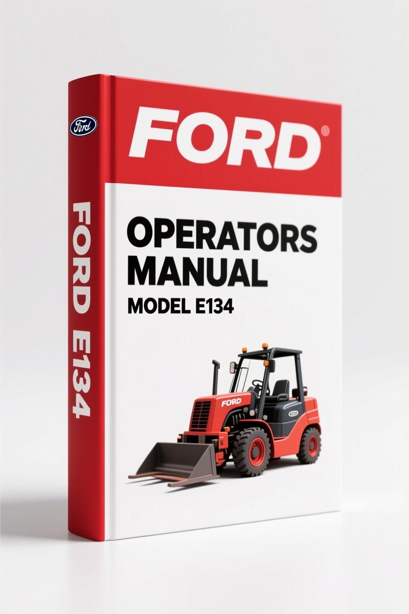 Ford E134, D172 1958 Operators Manual – OEM Factory Specs