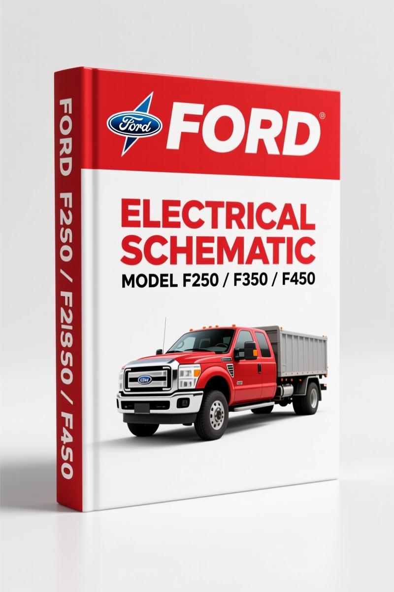 Ford F250 F350 F450 F550 Wrench Electrical Schematic 14-page OEM wiring diagram reference
