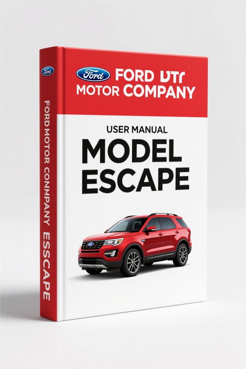 FORD Motor Escape 2001 User Manual – OEM Maintenance Specs