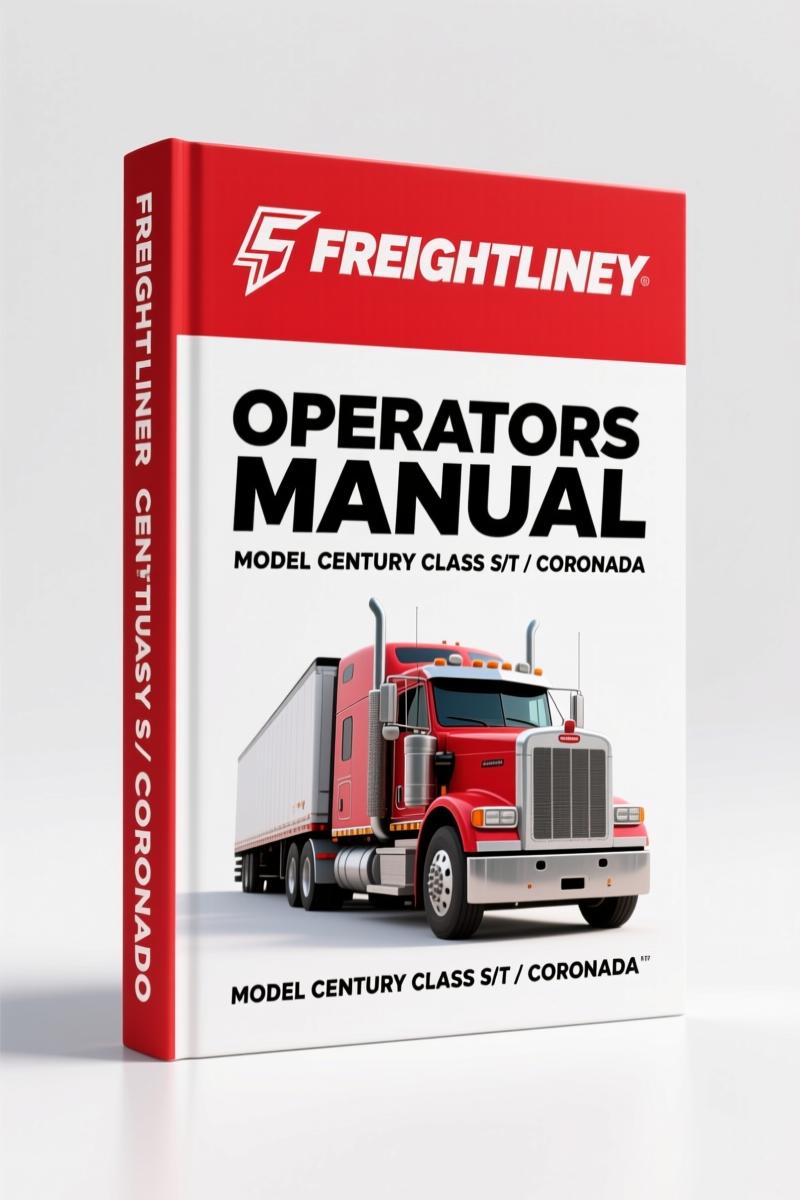 Freightliner Coronado, CENTURY CLASS S/T 2012 Operators Manual – OEM Driver's Guide