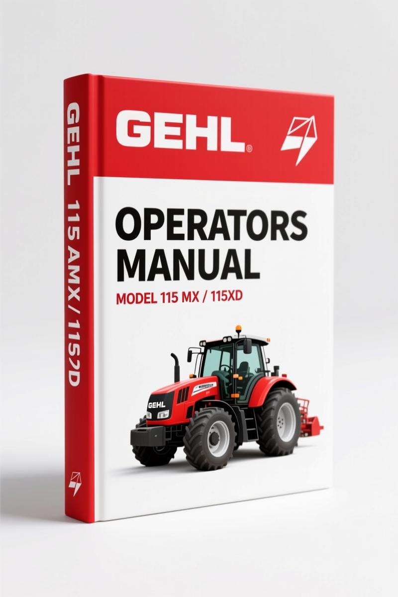 GEHL 115 MX, 115XD Operators Manual – Factory Specs & Operation