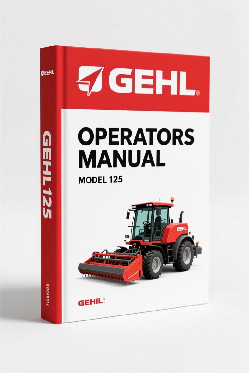 GEHL 125 Operators Manual – Factory Specs & Procedures