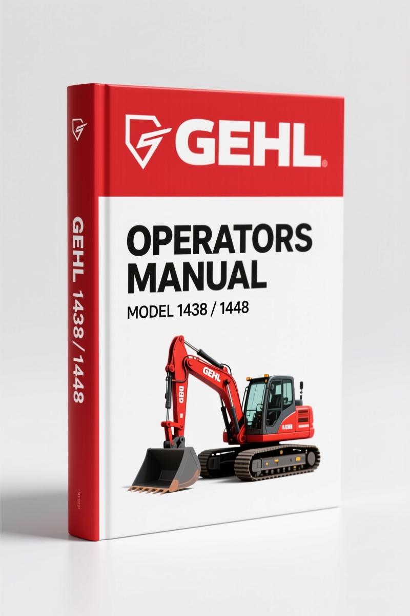 GEHL 1438, 1448 Operators Manual – Factory Specs for Paver Operation