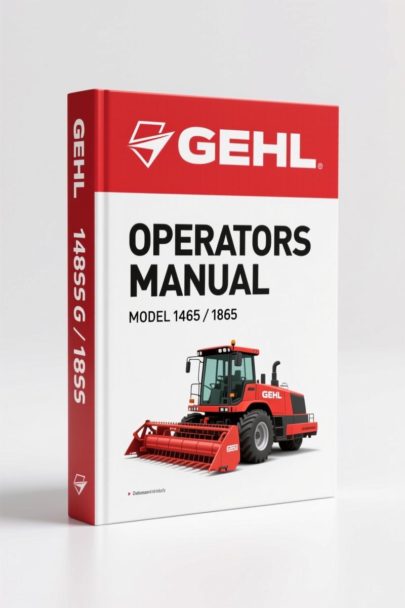 GEHL 1465, 1865 Operators Manual – 68 Pages of Factory Specs