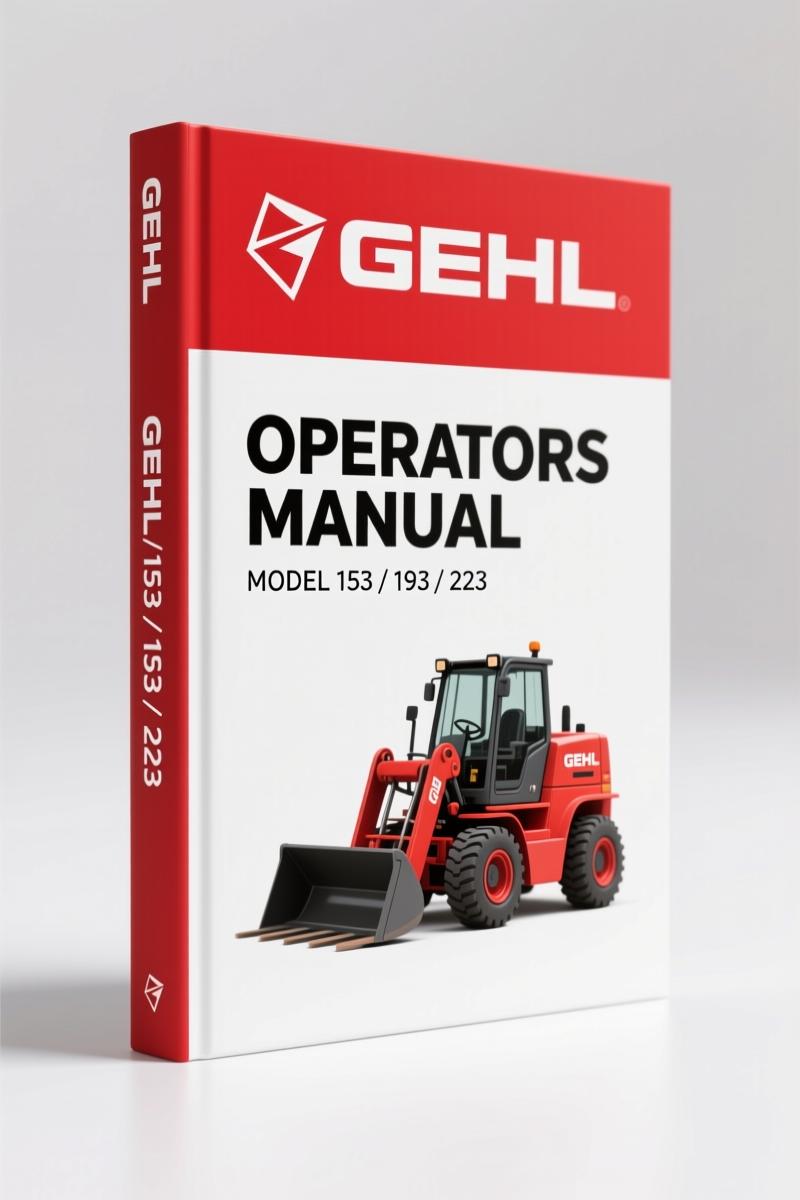 GEHL 153, 193, 223 2009 Operators Manual – Factory Specs