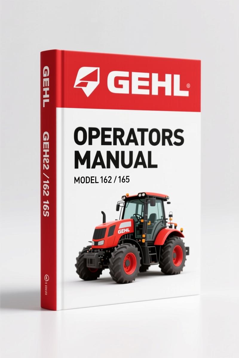 GEHL 165, 162 Operators Manual – Factory Specs for Disc Mowers