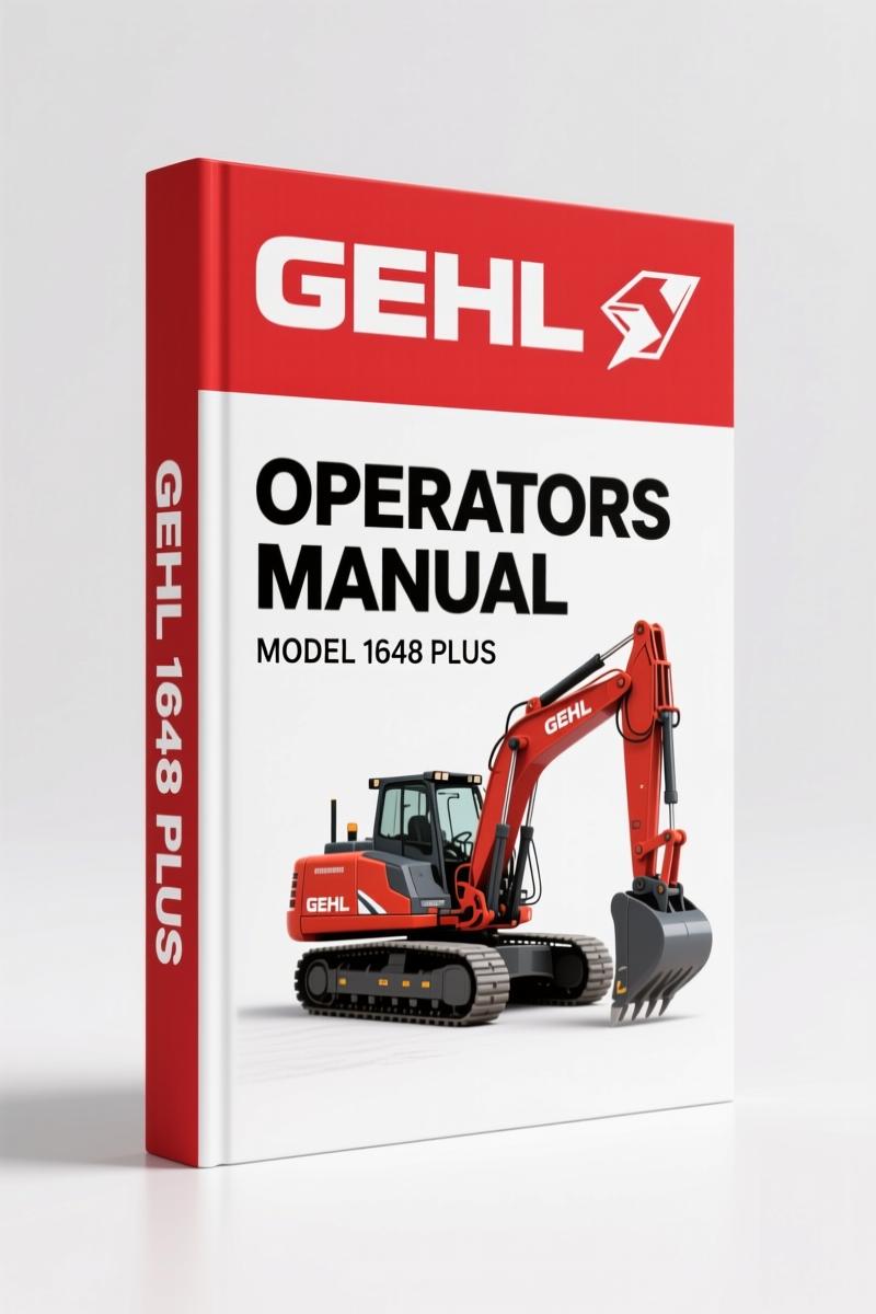 GEHL 1648 Plus 2007 Operators Manual – Factory Specs for Asphalt Paver
