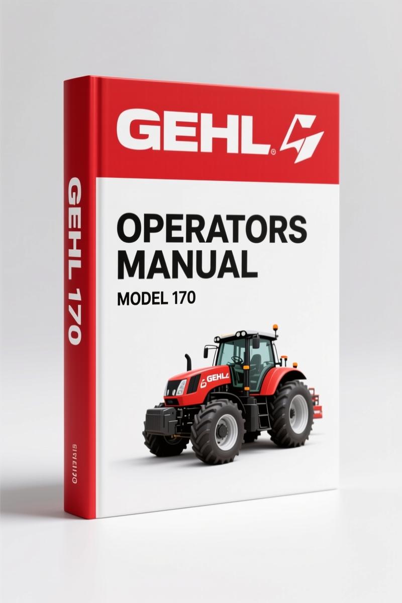 GEHL 170 Operators Manual – Factory Operation & Safety Specs