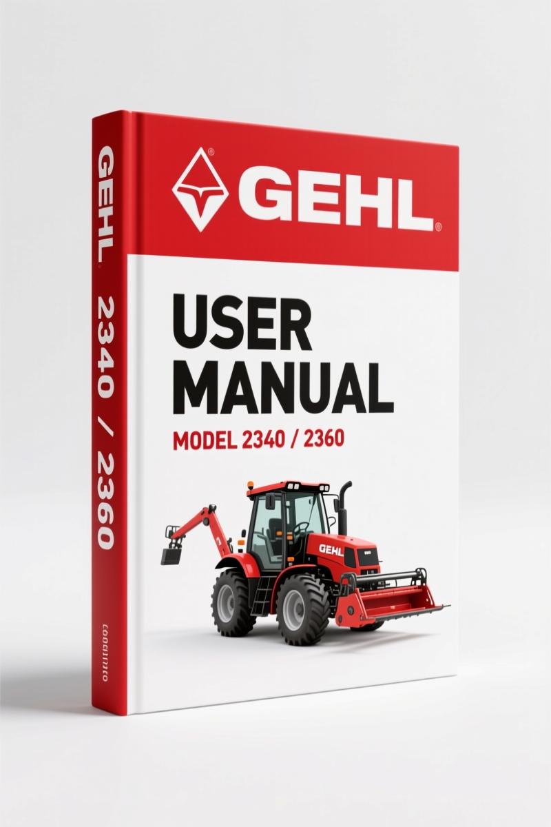 GEHL 2340, 2360 1994 User Manual – Factory Operator Specs