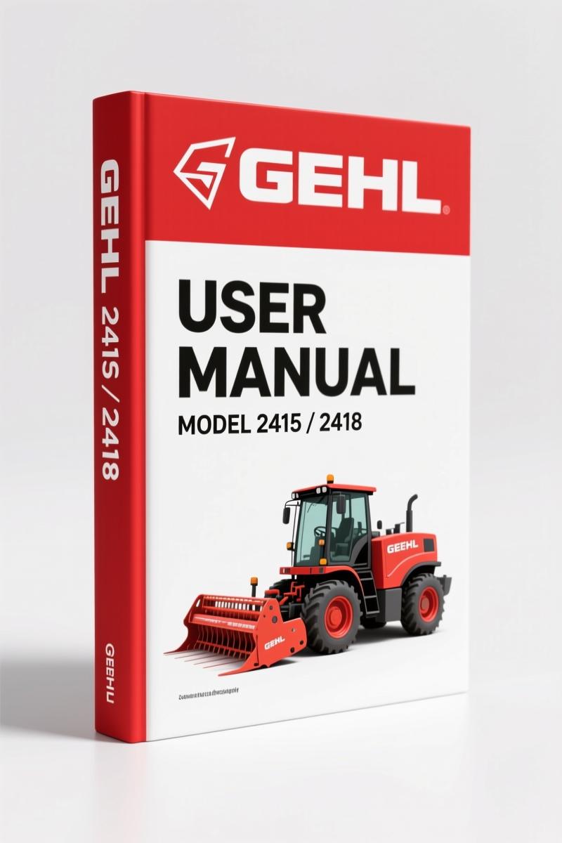 GEHL 2415, 2418 User Manual – Factory Operator Specs