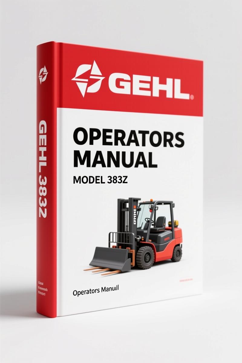 GEHL 383Z 2013 Operators Manual – Factory Specs & Safety