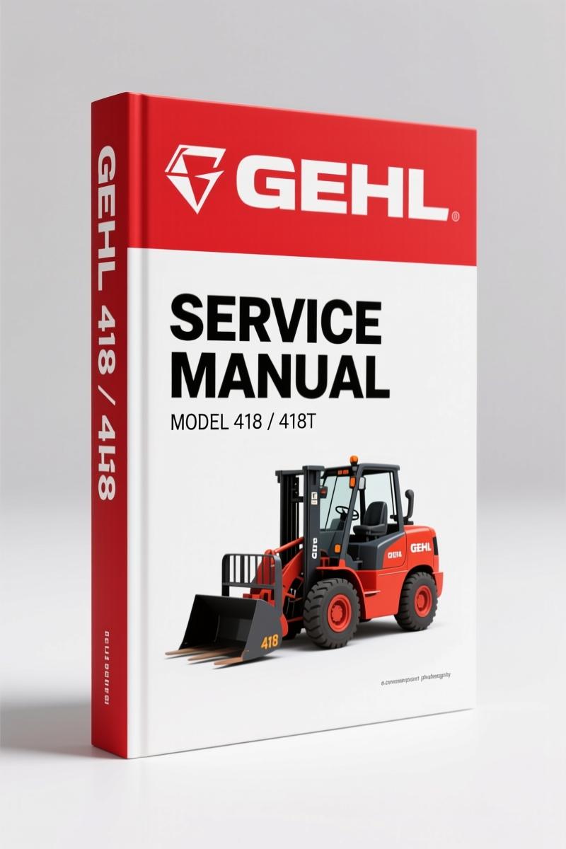 GEHL 418, 418T 2013 Service Manual – Factory Specs for Wheel Loaders