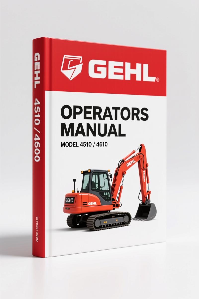 GEHL 4610, 4510 Operators Manual – 68 Pages Factory Specs