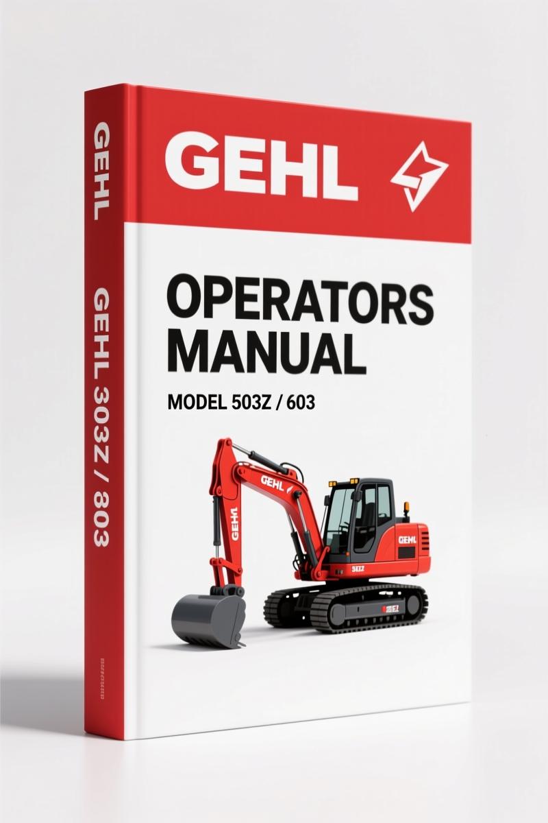 GEHL 503Z, 603 2011 Operators Manual – Factory Specs